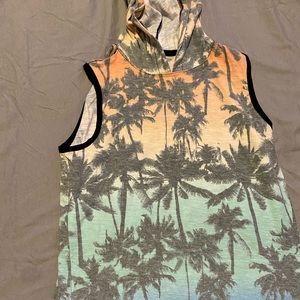 arizona jean co vest shirt with hoodie